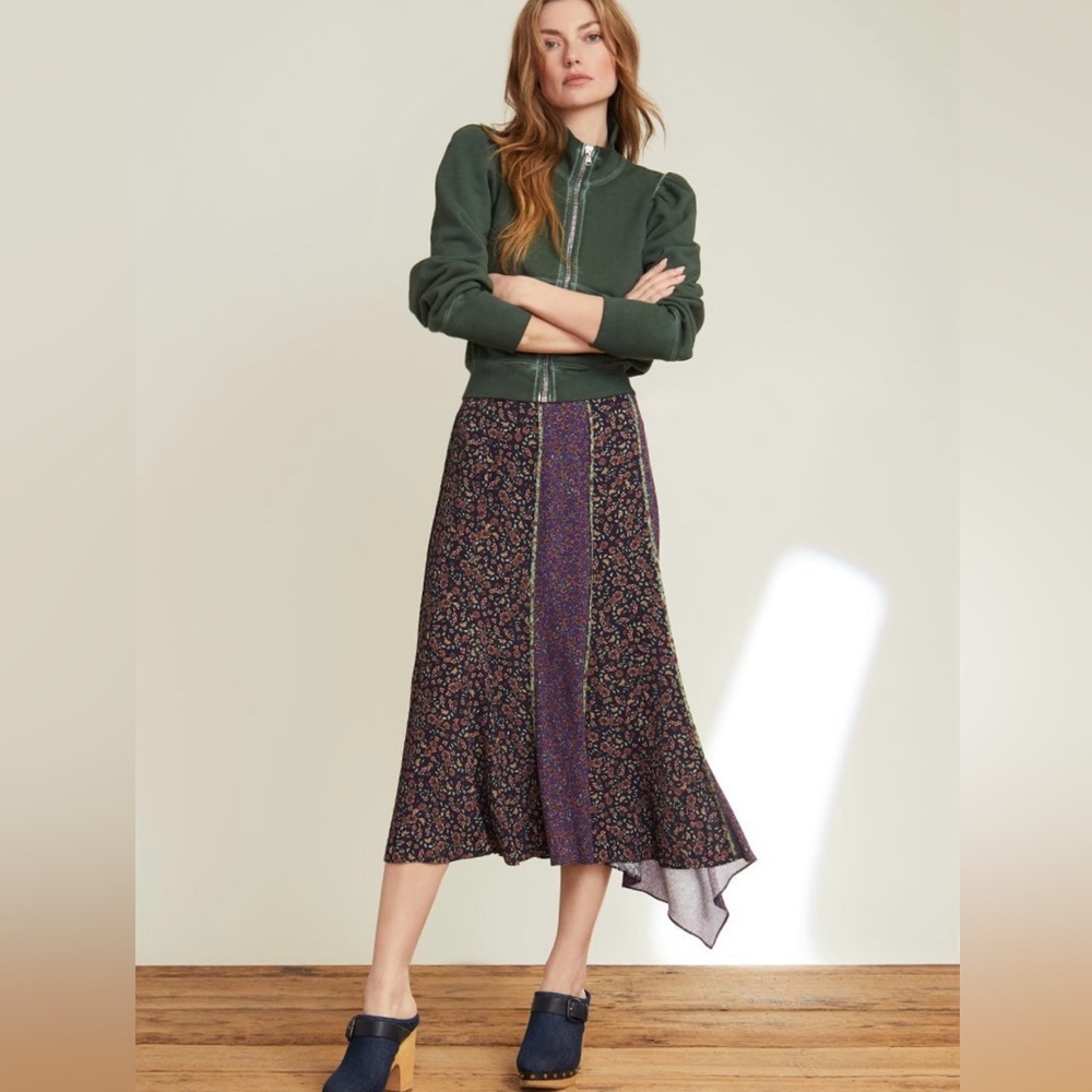 Veronica Beard Pascoe Floral Skirt